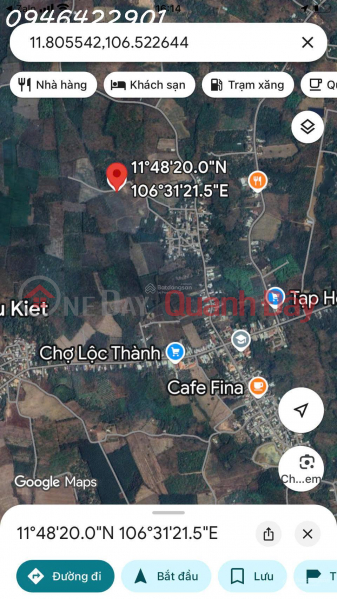 Property Search Vietnam | OneDay | Nhà ở, Niêm yết bán | Bán đất Tại Lộc Thành, Lộc Ninh, Bình Phước, Giá Siêu Hời 550 Triệu, 1016.7m2