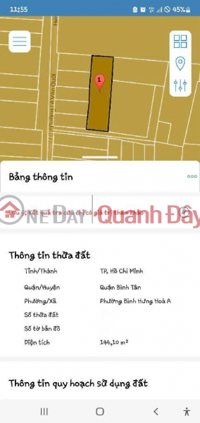đ 7 tỷ, ĐẤT BÌNH TÂN 143 M2, LÊ VĂN QUỚI, DÒNG TIỀN TỐT, HẺM 4M, CHỈ 7 TỶ