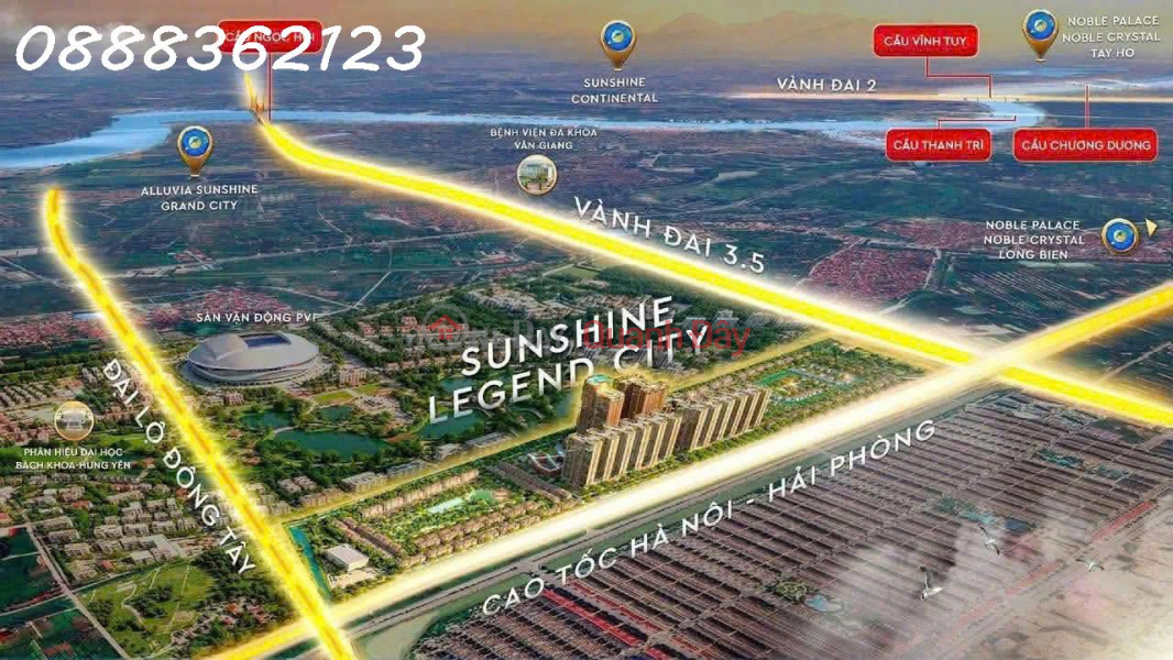 Bán Căn hộ 1N+ tại Sunshine Legend City, đã vào 25%, chiết khấu 300tr cho khách thiện chí, Việt Nam, Bán | đ 3 tỷ