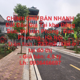 OWNERS QUICK SALE Land Auction In Dong Suc area, Phung town, Dan Phuong, Hanoi _0