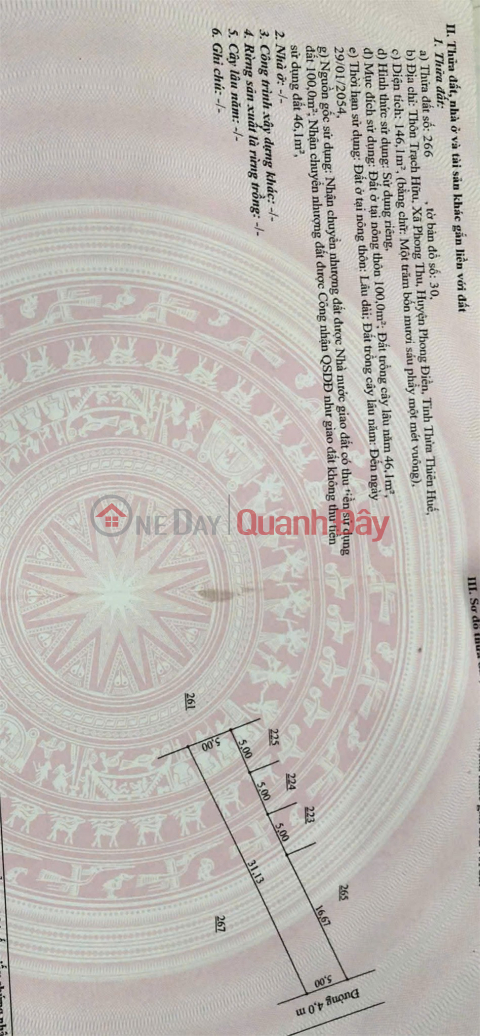 ĐẤT ĐẸP - GIÁ TỐT - Chính Chủ Cần Cần Bán Nhanh Lô Đất Tại Phường Phong Điền, Tp Huế _0