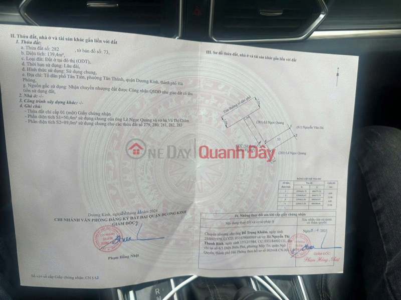 Property Search Vietnam | OneDay | Residential Sales Listings 50.4m² Bui Pho Street – Car accessible alley – Approximately 200m from DT353 – Price 1.2XX billion VND. Zalo 0567 222 555