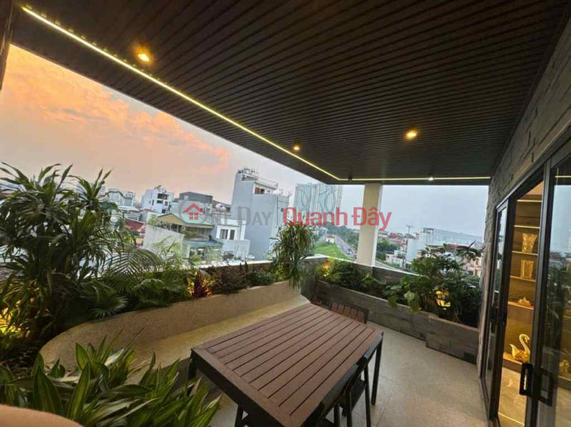 đ 21,5 tỷ | nhà đẹp Ngọc Thuỵ, 7 tầng thang máy, MT 5.7m, gara 2 xe 7 chỗ, kinh doanh, full nội thất