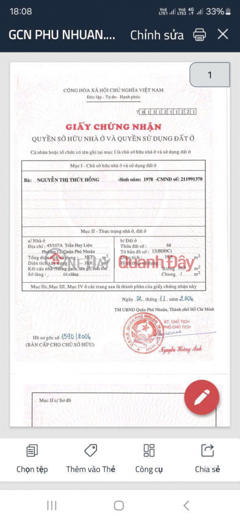 Bán nhà hxh 3 lầu phú nhuận 3 ti (849-2888454667)_0