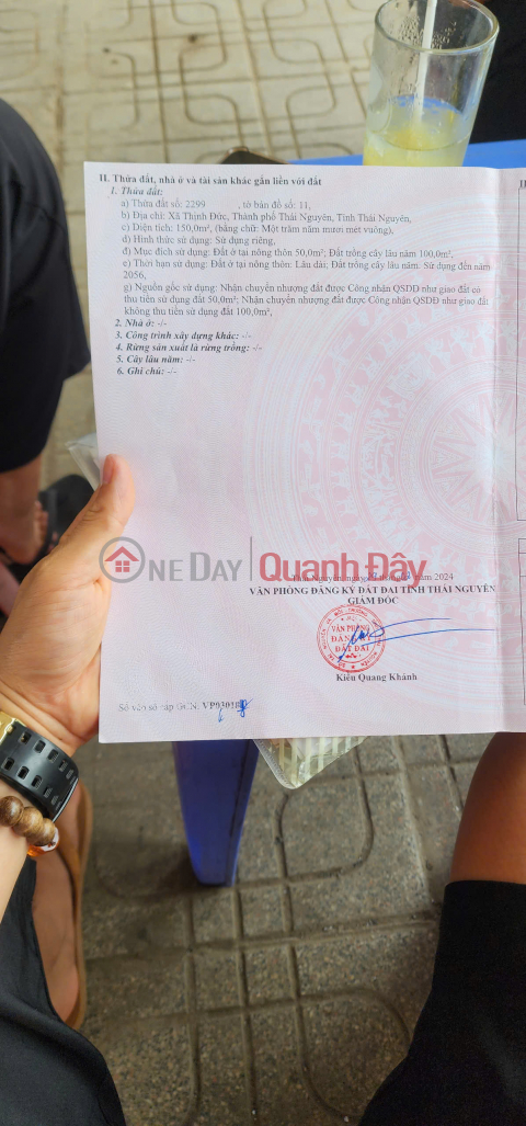Owner needs to quickly sell a plot of land in Thinh Duc Commune - Thai Nguyen City - Thai Nguyen. _0