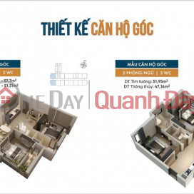 2 bedroom - 1 bathroom apartment for sale in Tan Van Bien Hoa - AGRIBANK loans 75% - Area 51.5m2 _0