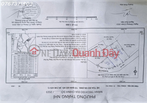 Chính chủ cần bán 2.300m2 đất Phường Thắng Nhì, Vũng Tàu, Bà Rịa Vũng Tàu, giá đầu tư _0