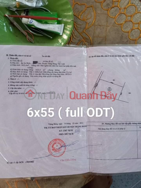 HOT HOT TO OWN A BEAUTIFUL LOT OF LAND - GOOD PRICE IN Trang Bang Town, Tay Ninh Sales Listings