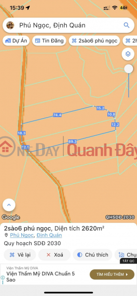 2 sào 6 cần bán đất phú ngọc định quán Niêm yết bán