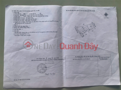 ĐẤT ĐẸP - GIÁ ĐẦU TƯ - CẦN BÁN NHANH LÔ ĐẤT Tại xã Nam Hà, Lâm Hà, Lâm Đồng _0