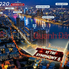 Apartment for sale at Symphony 5, 24th floor, directly facing the Han River, with panoramic views of Da Nang Bay. _0
