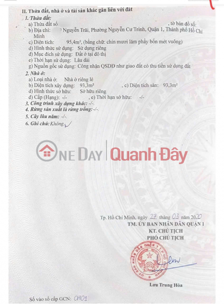 Deeply Suffocating, Urgent Sale of House C4, Car Alley, Nguyen Trai, District 1, 6x16m, Only 15 Billion, Vietnam, Sales, đ 15 Billion