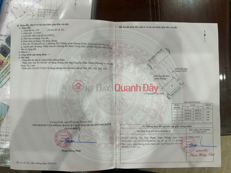 BEAUTIFUL LOT 40M², LANE 4.5M, HAI THANH 2 - PRICE ONLY 1.1X BILLION, HIGH LIQUIDITY ZALO 0567 222 555 Sales Listings