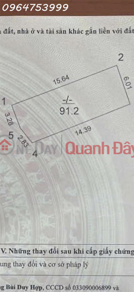 BEAUTIFUL LAND FOR SALE – PHU DIEN, BAC TU LIEM – 91.2m² – 6M FRONTAGE – PRICE 14.7 BILLION Sales Listings
