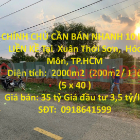 OWNER NEEDS TO SELL 10 ADJUSTABLE LOTS QUICKLY IN Xuan Thoi Son, Hoc Mon, Ho Chi Minh City _0