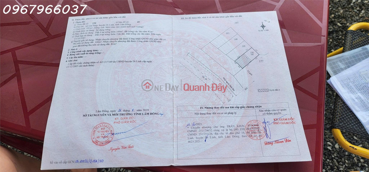 Property Search Vietnam | OneDay | Residential Sales Listings, Owner needs money to quickly sell land lot with frontage on Highway 20, road to Da Lat, 400m2 residential land