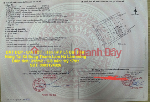 BEAUTIFUL LAND - GOOD PRICE - URGENT SALE Potential Land Lot In Dong Thanh Commune, Lam Ha, Lam Dong _0