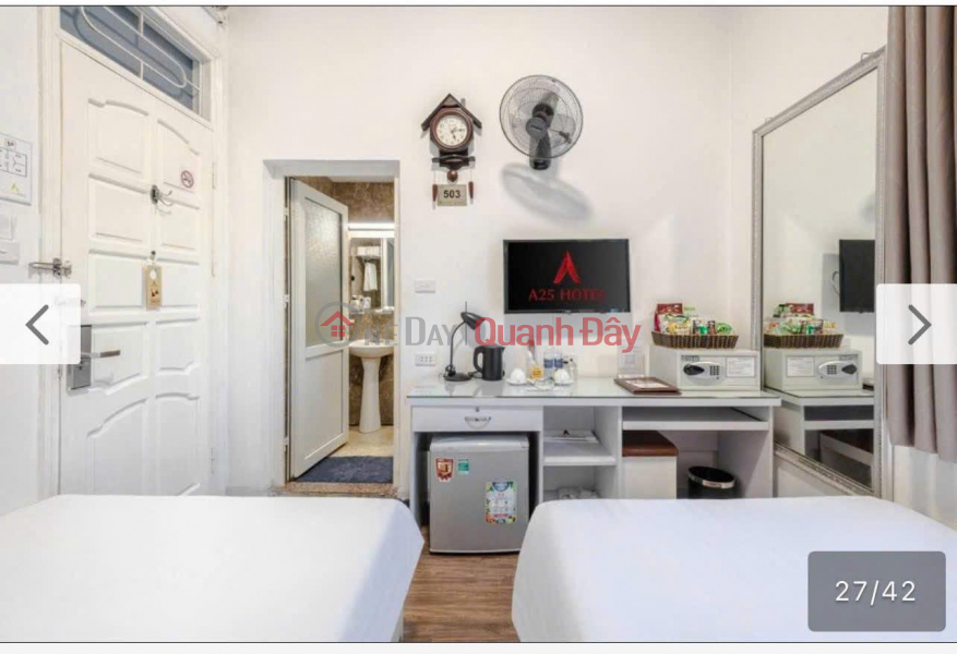 Corner lot of 67-room hotel – Lo Duc – 9 floors – 281m² – revenue 370 million\\/month – price 171 billion Sales Listings