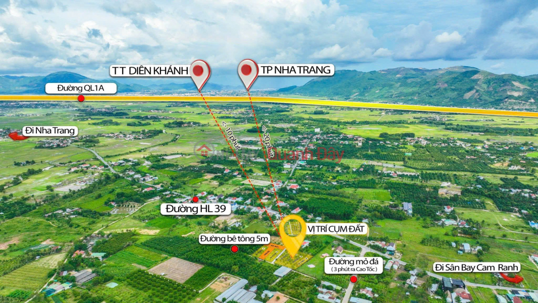Property Search Vietnam | OneDay | Residential | Sales Listings | SHOCKING DISCOUNT! RESIDENTIAL LAND, STREET FRONTAGE IN SUOI TIEN - DIEN KHANH. REDUCED TO ONLY 1,450 BILLION.