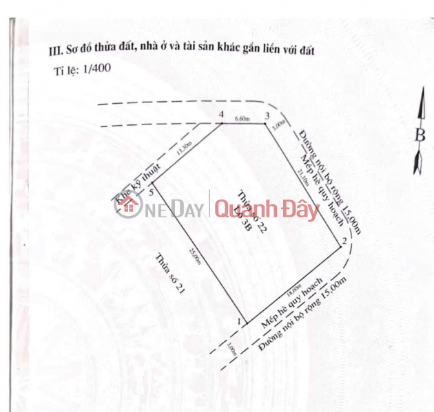 Selling a plot of land with 2 frontages, area 460m, line 2, Le Hong Phong street, Ngo Quyen HP Sales Listings