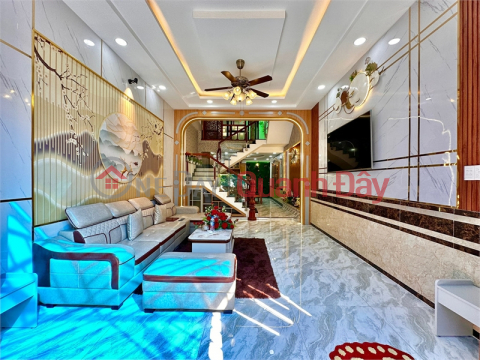 Beautiful house 4 floors, 4.2x15m, 5m alley Huynh Van Nghe, Tan Binh _0