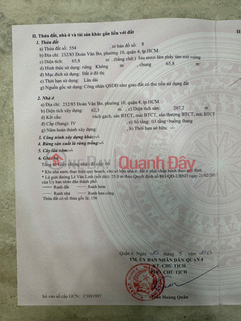 HOT HOT– CHÍNH CHỦ CẦN BÁN NHÀ MỚI ĐẸP - Ô TÔ ĐẬU CỬA TẠI Phường 10, Quận 4, Tp Hồ Chí Minh _0