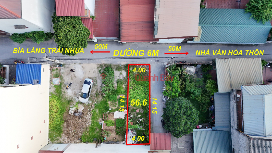 Land for sale in Lam Tien, Dong Anh town, 56m2 corner lot, cars can avoid and pass through. Contact: 0936123469 Sales Listings