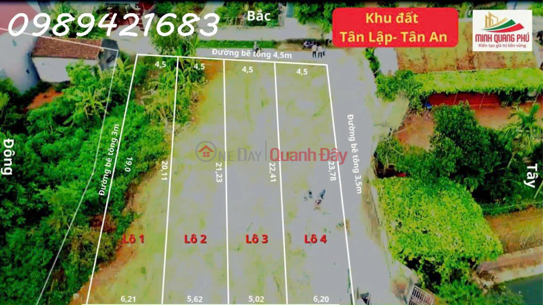 Owner needs to sell corner lot (number 4),Tan Lap residential group - Tan An town - Bac Giang Sales Listings