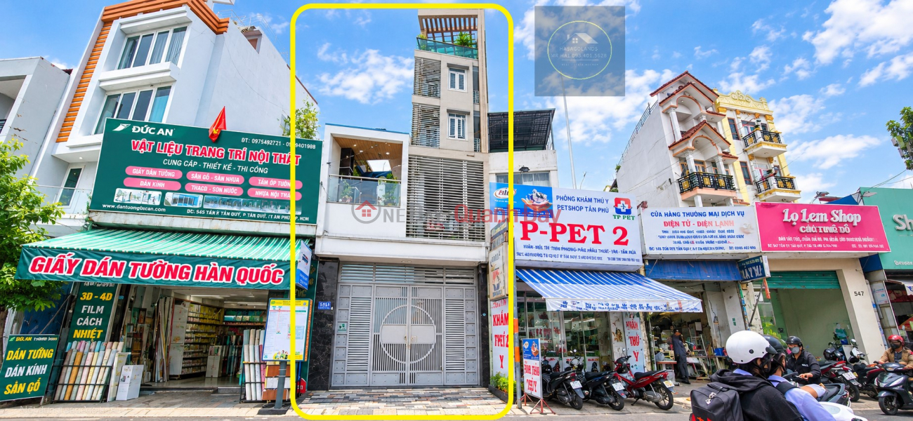 Whole building for rent on Tan Ky Tan Quy street, 128m², 7 floors - near AEON Mall, next to a school., Vietnam Rental đ 49 Million/ month