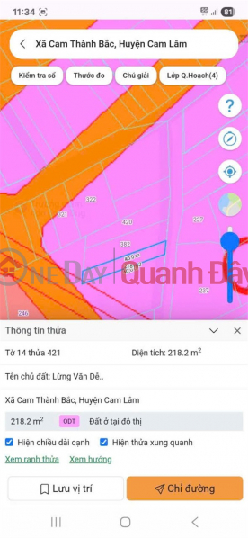 ĐẦU TƯ SINH LỜI - Bán GẤP Lô Đất Vị Trí Đẹp Tại xã Cam Thành Bắc, Cam Lâm, Khánh Hoà Niêm yết bán