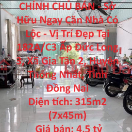 CHÍNH CHỦ BÁN - Sở Hữu Ngay Căn Nhà Có Lộc - Vị Trí Đẹp Tại Thống Nhất, Tỉnh Đồng Nai _0