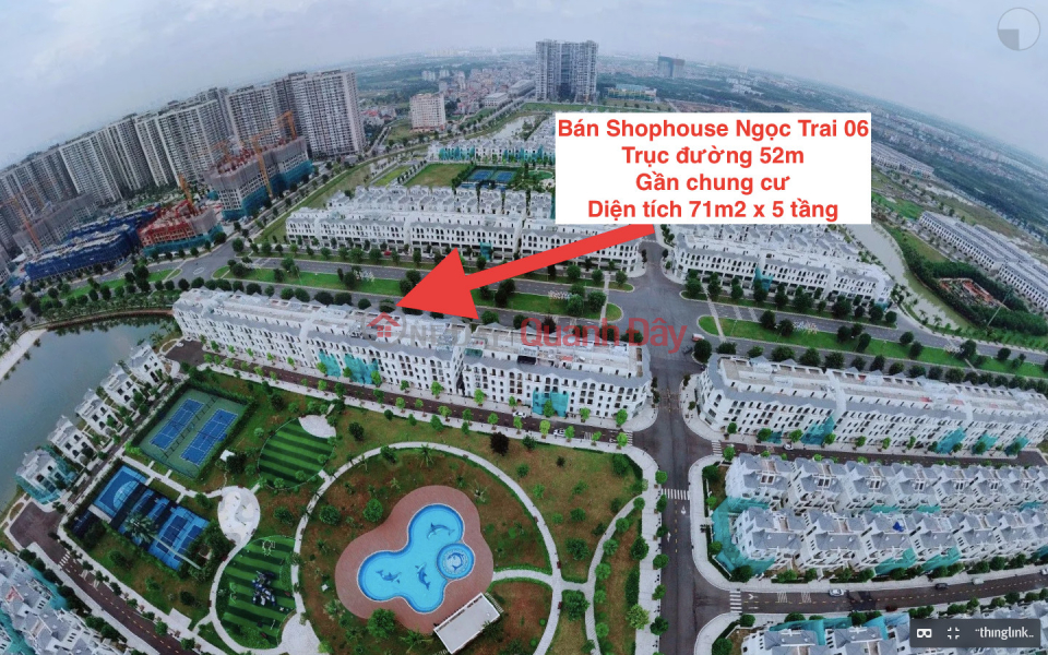 Chính chủ bán Shophouse Ngọc Trai 06 trục đường 52m - Vinhomes Ocean Park Gia Lâm Niêm yết bán