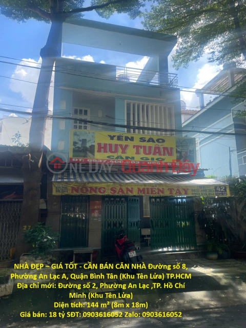 BEAUTIFUL HOUSE – GOOD PRICE - HOUSE FOR SALE Street No. 8, An Lac A Ward, Binh Tan District (Ten Lua Area),Ho Chi Minh City _0