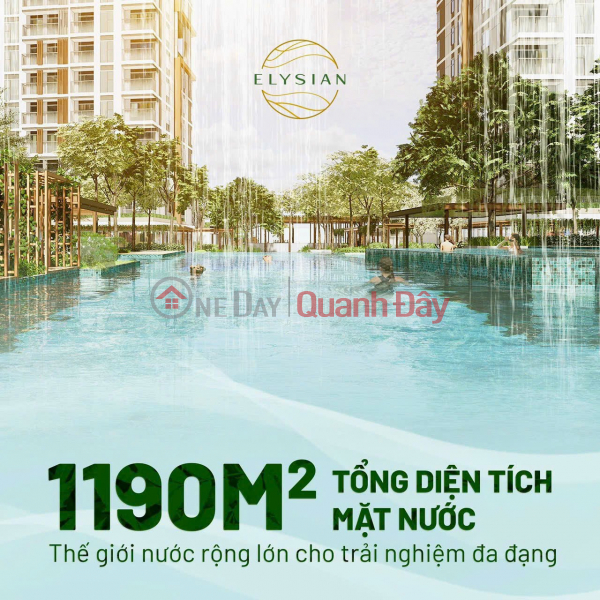 CẬN CẢNH TỔ HỢP HỒ BƠI ĐẲNG CẤP QUỐC TẾ TẠI ELYSIAN | Việt Nam Bán, đ 3 tỷ