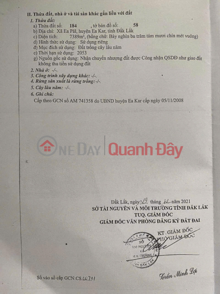 ĐẤT ĐẸP – GIÁ ĐẦU TƯ - CHÍNH CHỦ CẦN BÁN GẤP LÔ ĐẤT Xã EaPal, Eakar, Đắk Lắk., Việt Nam Bán đ 950 triệu