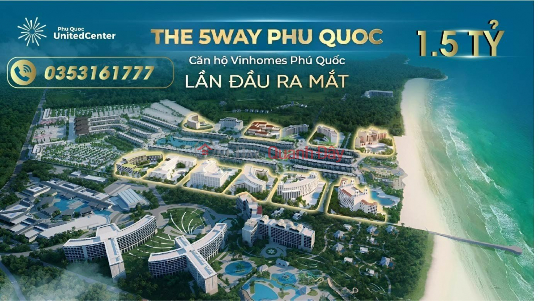Property Search Vietnam | OneDay | Nhà ở | Niêm yết bán Căn hộ The 5 Way Phú Quốc giá 1.5 tỷ
