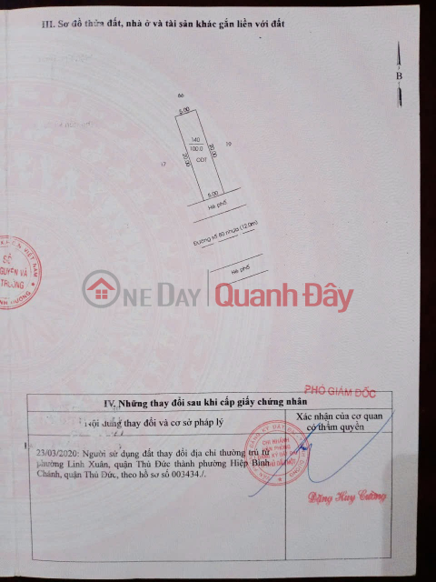 ĐẤT ĐẸP - GIÁ TỐT - Bán Đất Khu TĐC Phú Chánh, P Phú Tân, TDM, BD nay là P Bình Dương, Tp.HCM _0