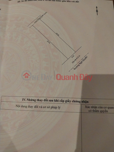 ĐẤT ĐẸP – GIÁ TỐT – CHÍNH CHỦ CẦN BÁN Ngay Ngã 4 Ngô Quyền Trần Thánh Tông Cách Biển 800m. _0