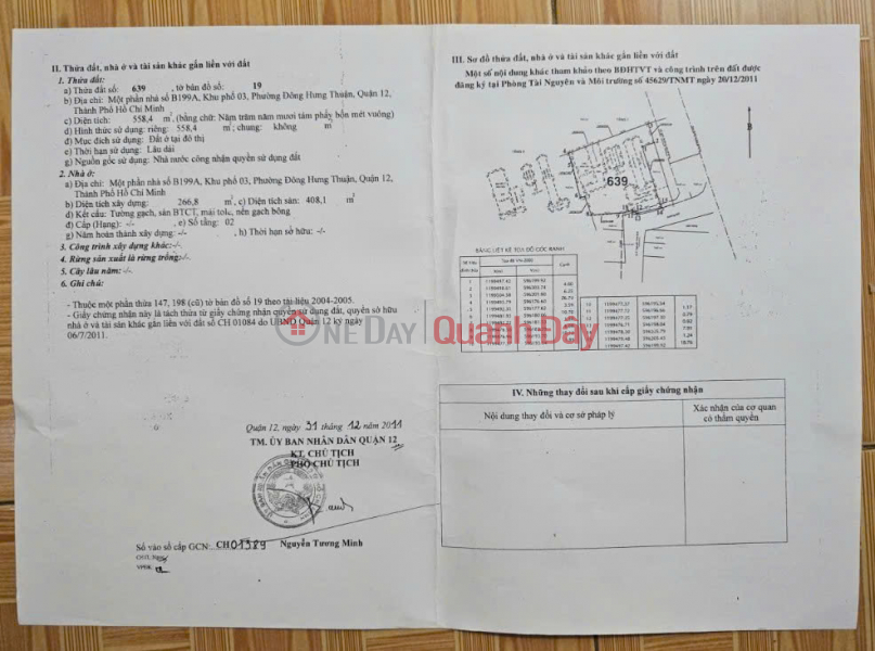 đ 26.86 Billion Owner needs to sell quickly a private house - Prime location in Dong Hung Thuan 12, District 12, Ho Chi Minh City.