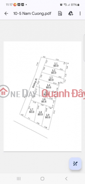 đ 2,2 tỷ, TỔNG 9 LÔ NÓNG NHẤT THỊ TRƯỜNG NAM CƯƠNG HIỀN NINH -DT 80 M FUN THỔ CƯ ĐƯỜNG RỘNG Ô TÔ TRÁNH