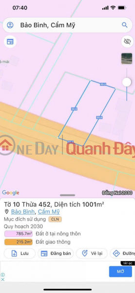 Property Search Vietnam | OneDay | Residential | Sales Listings, GOOD LOCATION - PROFITABLE INVESTMENT - Owner Needs to Quickly Sell Land Lot in Bao Binh Commune, Cam My, Dong Nai