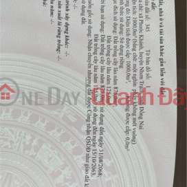 PRIME LAND – GREAT PRICE – OWNER URGENTLY SELLING LAND in Phuoc Khanh Commune, Nhon Trach District, Dong Nai Province _0