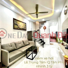 NHÀ ĐẸP TÂN PHÚ - HẺM XE HƠI QUAY ĐẦU THÔNG TỨ PHÍA - 2PN - 2 TẦNG - TẶNG FULL NỘI THẤT CAO CẤP HIỆN ĐẠI - _0