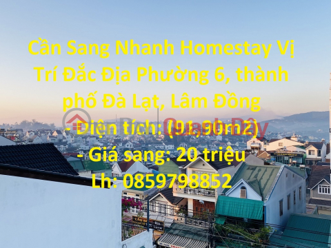 Can Sang Quick Homestay Good Location Ward 6, Da Lat City, Lam Dong _0