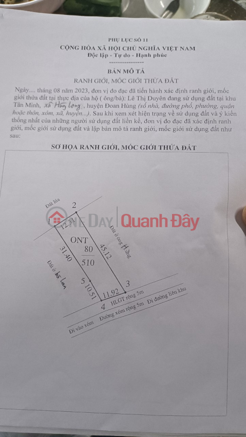 ĐẤT ĐẸP - GIÁ TỐT - Cần Bán Lô Đất Vị Trí Đắc Địa Tại Xã Hùng Long, Huyện Đoan Hùng, Phú Thọ _0