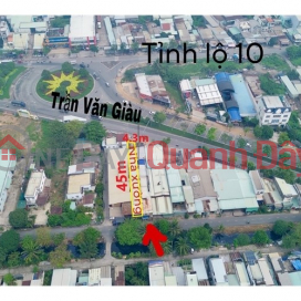 Bán Xưởng 200m2 mặt tiền Trần Văn Giàu – Ngay Vòng Xoay Tỉnh Lộ 10 – Chỉ 6.5 tỷ TL _0