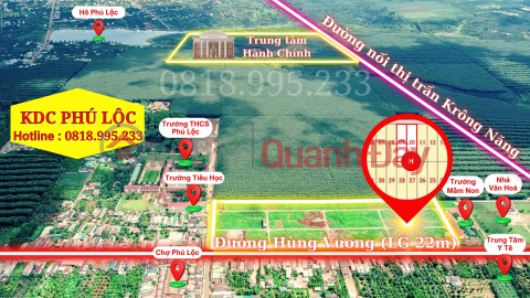Selling Pair of Rare Land Funds 280m2 Residential Area in Krong Nang New Administrative Center Price Only 6xxTRIEU _0