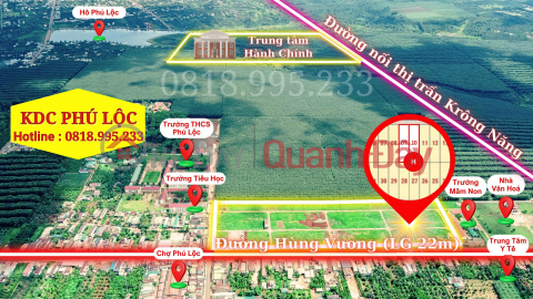 Bán Cặp Quỹ Đất Hiếm 280m2 Thổ Cư Trung Tâm Hành Chính Mới Krông Năng Giá Chỉ 6xxTRIEU _0