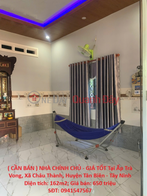 (FOR SALE) HOUSE OWNED BY THE OWNER - GOOD PRICE Located in Tra Vong Hamlet, Chau Thanh Commune, Tan Bien District - Tay Ninh _0