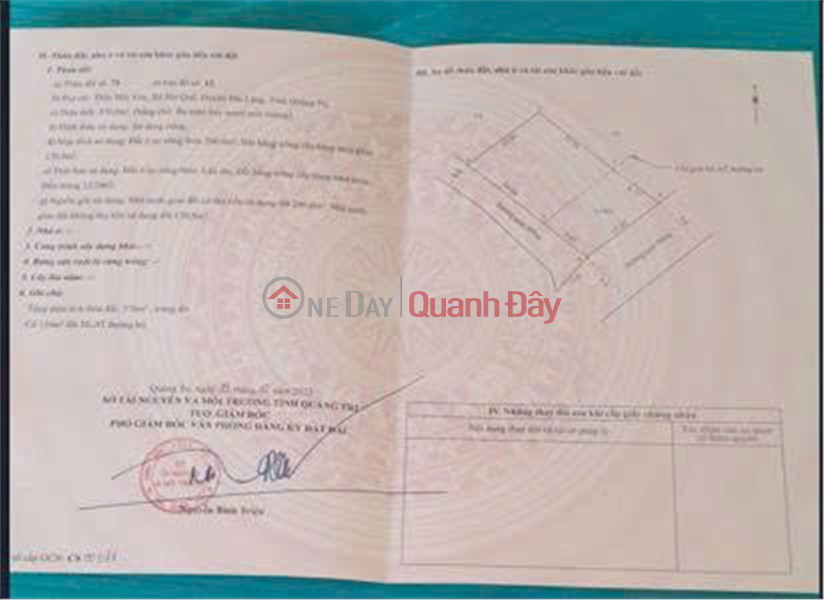 ĐẤT ĐẸP – GIÁ TỐT – CHÍNH CHỦ CẦN BÁN Tại Xã Hải Quế, Huyện Hải Lăng, Quảng Trị Niêm yết bán